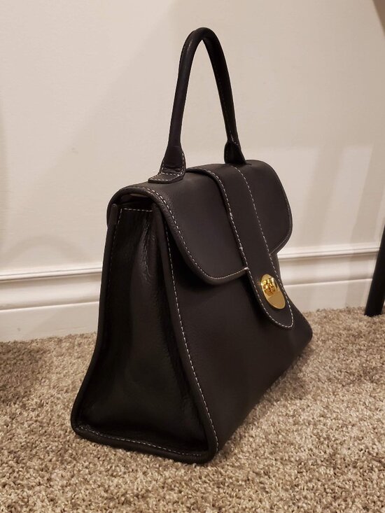 Talbots black leather purse - Picture 2 of 5